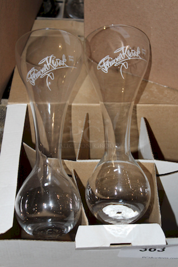 Bosteels Brewery 33 Centiliter (CL) Pauwel Kwak Belgian Beer Glasses. 
2x Your Bid