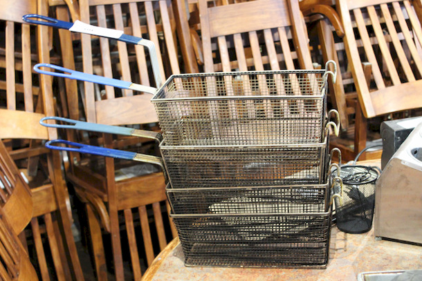 Lot of 3 Fryer Baskets. 
13-3/8x6-1/2x5-7/8
4x Your Bid - Image 2 of 4