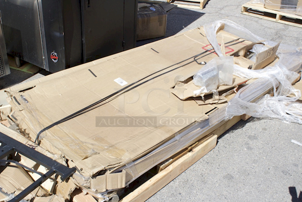 BRAND NEW SCRATCH & DENT! Curtron Service-Pro Series 30 Double Aluminum Swinging Traffic Door - 72" x 84" Door Opening - Minor Scratches, Dents & Scuff Marks  - Image 2 of 3