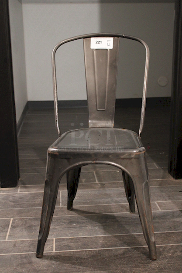 FDW Restaurant Dining Chairs, Indoor/Outdoor, Metal, 18 Inch Seat Height. 4x Your Bid - Image 2 of 5