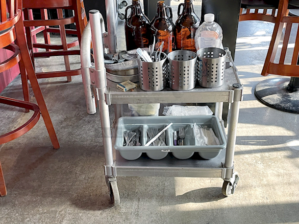 ALL FOR ONE!! Prairie View C7NUC1824CL2 Food Service Cart Full Of Various Small-Wares. - Image 4 of 8