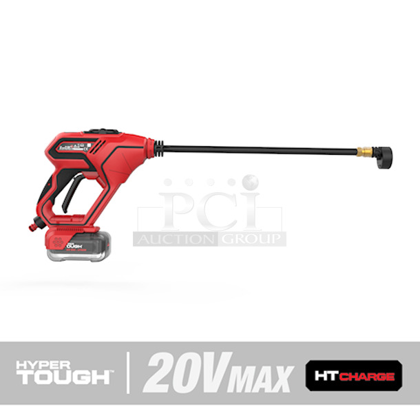 Hyper Tough HT19-401-003-25 20V Max Cordless 320 PSI Portable Power Cleaner. Pull Water From Any Fresh Water Source With 20ft Hose Or Use Quick House Connection In The Yard.  - Image 5 of 5