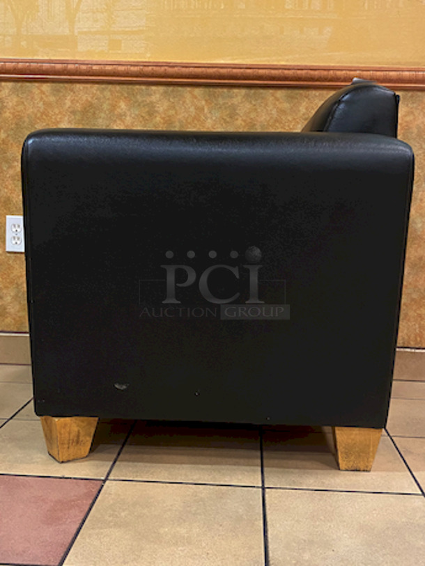 SUPER COMFY! Plymold Upholstered and Padded Coffee Table Seating. 35x28x31 - Image 3 of 5