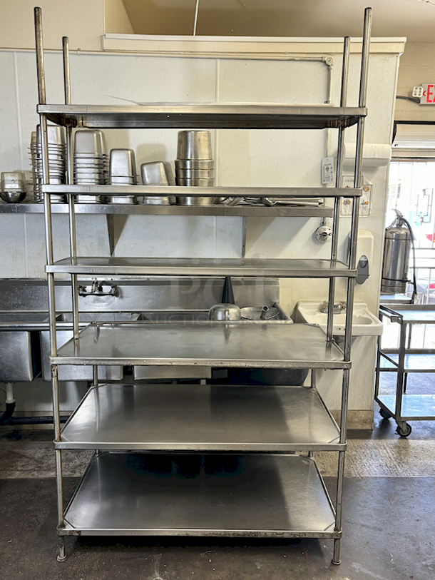 NICE! Stainless Steel Prep/Work Table With (3) Shelves Above and (2) Below. 48x24x68 - Image 4 of 5
