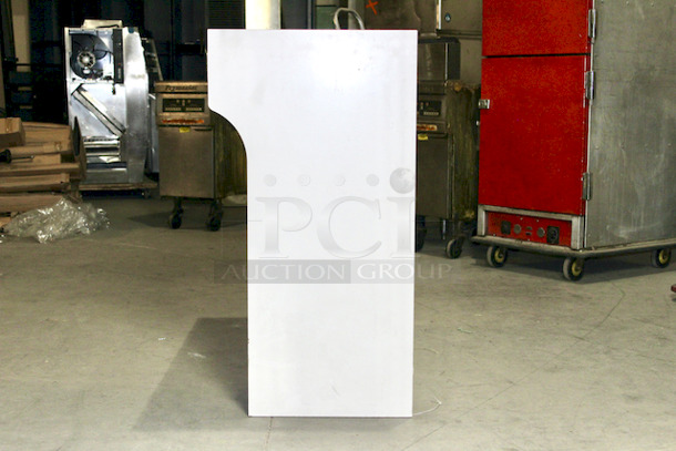 AWESOME! 48” Wooden Point of Service Station. White. 48x22-1/8x22 - Image 5 of 6
