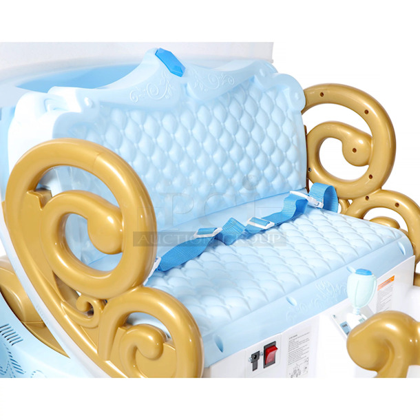ROYALLY AWESOME!! Dynacraft Disney Princess Cinderella 24V Carriage.  - Image 3 of 8