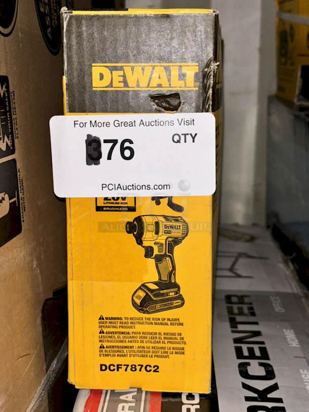 Dewalt DCF787C2 Brushless 1/4" (6.35 Mm)
Impact Driver Kit - Includes Carry Case, (2) 20v Batteries and Charger  - Image 2 of 3