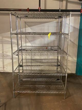 5 Shelf Metro Rack. 24x36x72