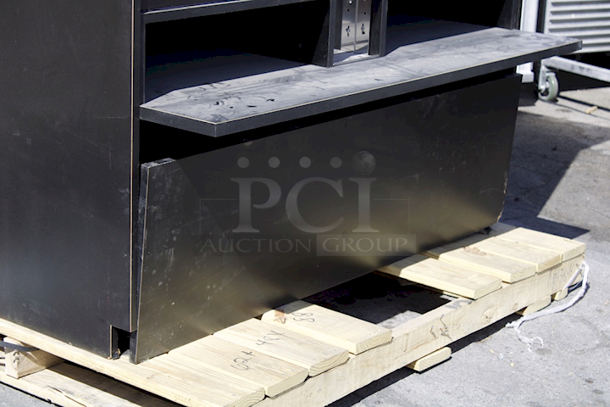 BRAND NEW SCRATCH & DENT! Structural Concepts PC5682 Addenda 58" Non-Refrigerated Pastry Case
color is black. TESTED. TURNS. WORKS PERFECT! - Image 7 of 8