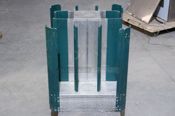 AWESOME! Stainless Steel Rubber Coated Plate/Bowl Caddy. 22-1/2x23x36 - Image 2 of 5