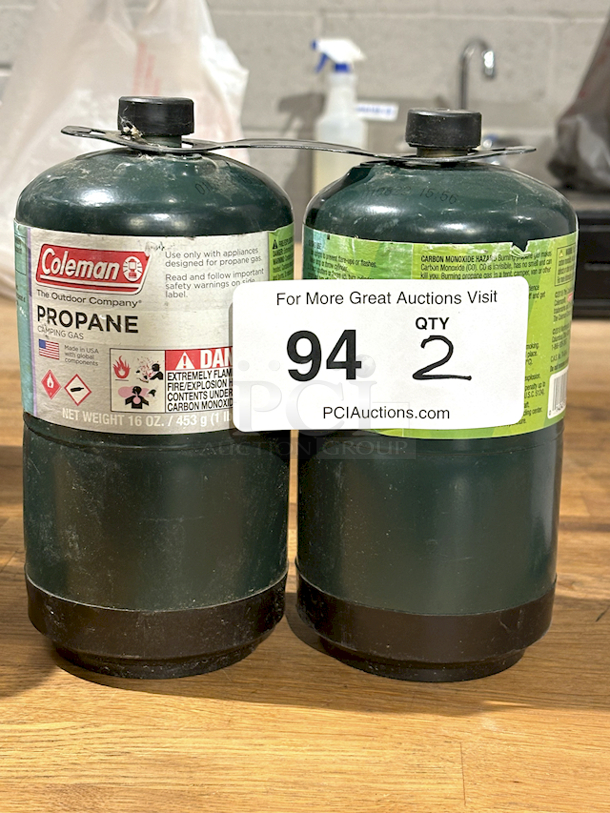 Coleman Propane Camping Gas, 16oz Cans. 2x Your Bid.  - Image 1 of 1