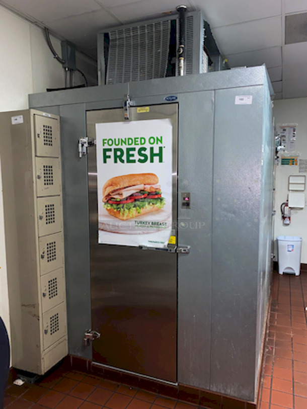 AWESOME! Self Contained Norlake Freezer. 
Equipment Condition is 10 OUTTA 10. In Perfect Working Order!

72x72x90-1/2


Winning Bidder Is responsible For Removal.  - Image 2 of 12