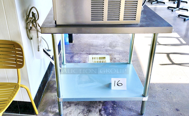 STIL IN THE WRAPPER! Kintera KEWT3036 Work Table, Stainless Steel Top, 36"x30"x36" 
*Located In Bakersfield, CA.*
*In-Person Pick-up & Shipping Available*
 - Image 1 of 3