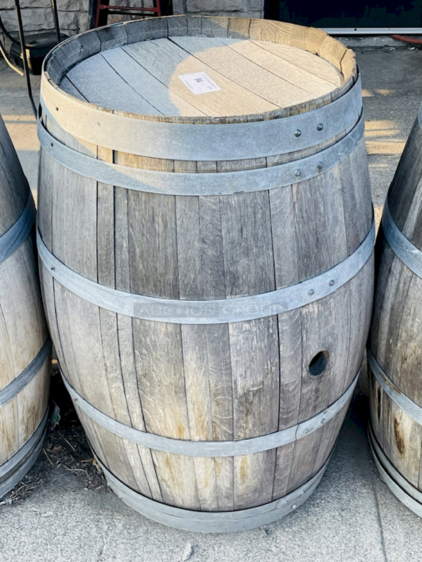 VERY NICE!! Ste Michelle Wine Estates Oak Wine Barrel. - Image 1 of 1