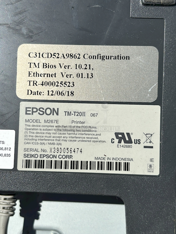 Toast POS System With Card Reader & Epson M267E Printer.  - Image 3 of 3