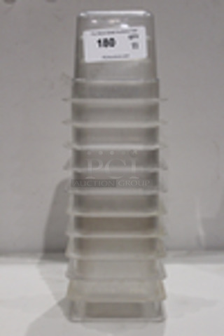 Cambro EN 63-1 Camware 1/6 Pans, 4” Deep
63⁄8" x 615⁄16"x4”
11x Your Bid
