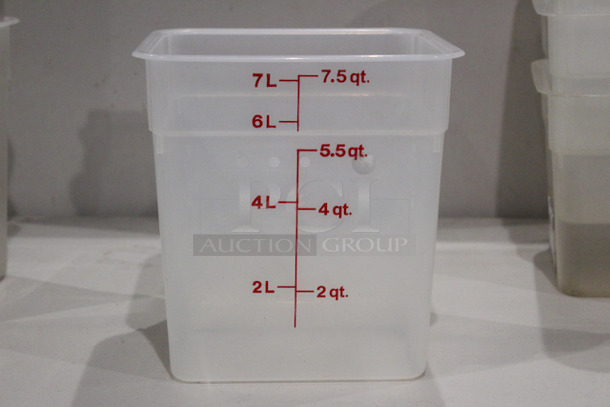 Cambro 8SFSPP 8qt Food Storage Container. 
4x Your Bid
 - Image 6 of 6