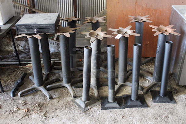 NICE! 13 Metal Table Stands. 13x your Bid - Image 2 of 6