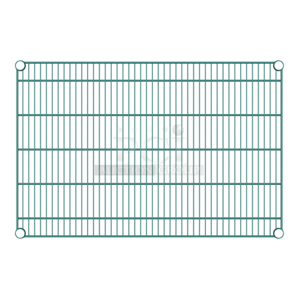 BRAND NEW SCRATCH & DENT! Regency 24" x 48" NSF Green Epoxy Wire Shelf. BOX OF 4 - Image 1 of 5