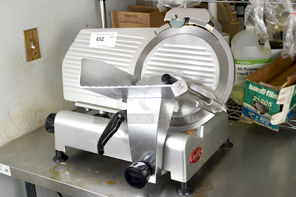 LIKE NEW CONDITION! Avantco 177SL312 12" Manual Gravity Feed Meat Slicer - 1/3 hp - Image 1 of 7