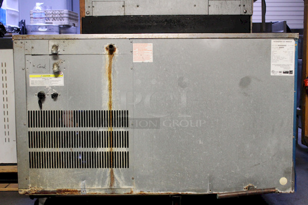 GEEE WILLIKERS!! Hoshizaki KM-1301SRH3 Modular Ice Machine, Capable of Producing  1339 lb of Ice Per Day.  Professionally Removed In Perfect Working Order. 208-230v/60/3-ph Remote Air Cooled.  
48″ W x 27-3/8″ D x 27-3/8″ H
Missing Face Cover. May be On Site.  - Image 4 of 8