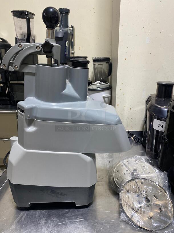 Hakka Continuous Feed Food Processor,Commercial Vegetable Cutter,Commercial Vegetable Chopper and Commercial Vegetable dicer.
 - Image 4 of 5