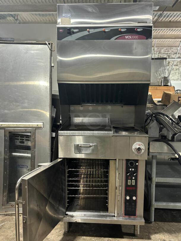 WOW!! Amazing Wells WVO2HFG Ventless Cooking System | Convection Oven Base
Ventless Cooktop, electric, (2) French plates, (1) gridd
 - Image 2 of 5