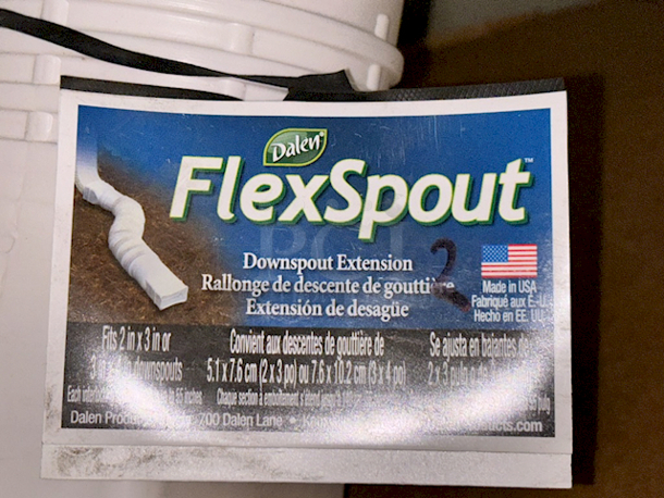 Flex Spout Downspout Extension -  Fits 2" x 3" and 3" x 4" Spouts.  - Image 3 of 3