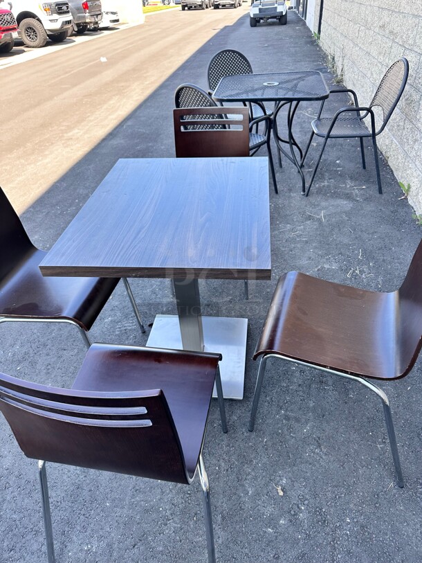  A Set Of Wooden Table and 4 Chairs
24x30x30  - Image 2 of 5