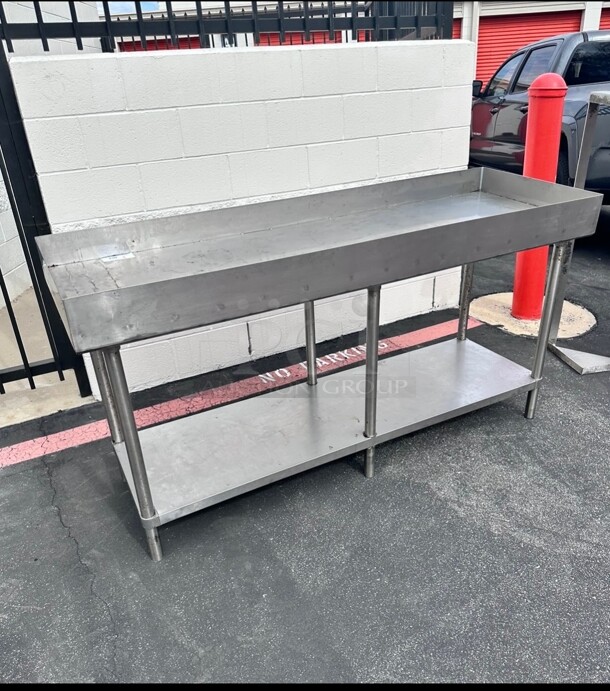 Commercial 72 Inch Stainless Steel Work Table With Under Shelf - Image 2 of 6