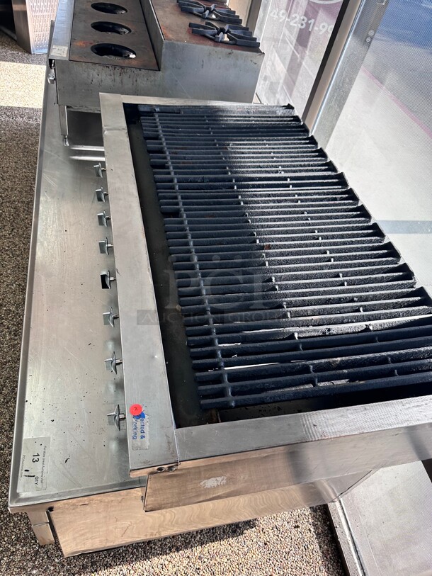 Certified Working American Range ADJ-48 48 inch Countertop Adjustable Radiant Top Gas Charbroiler NSF - Image 6 of 9