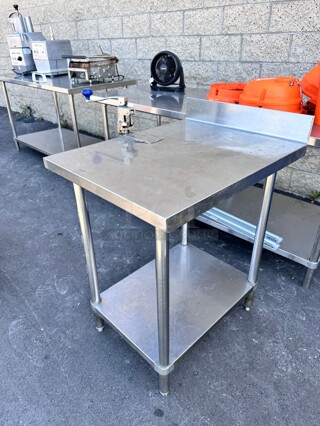 Nice 24 Inch Stainless Steel Table With Can Opener 
