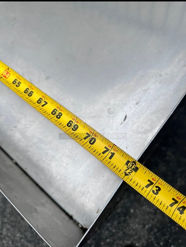 Commercial 72 Inch Stainless Steel Table NSF - Image 7 of 8