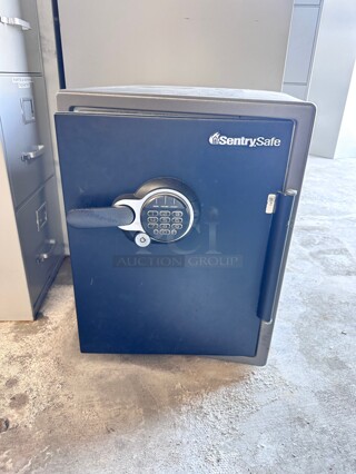 Sentry Safe 1.2 cu. ft. Fireproof & Waterproof No Key Or Combination Safe Is Open 