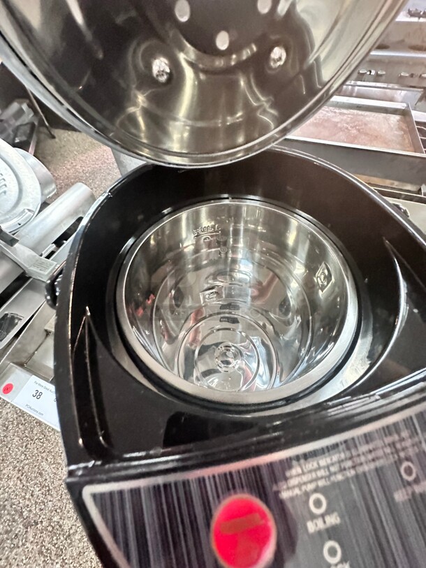 New Open Box Chefman Electric Hot Water Pot with Safety Lock, Stainless Steel, 5.3 Liter - Image 7 of 8